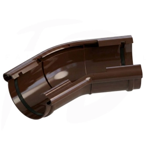 Narożnik uniwersalny 120⁰-145⁰ PVC ⌀ 130 firmy KROP kolor jasny brąz